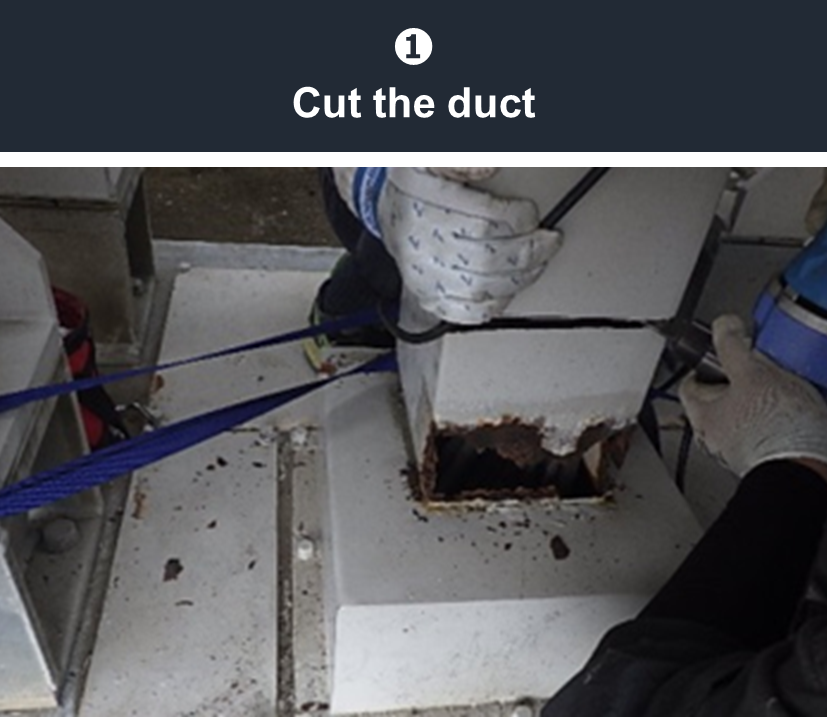 [Commentary picture]1 Cut the duct