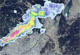 [アニメーション]降雨分布図